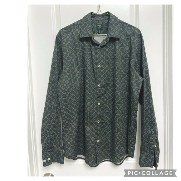 SOFT CLOTH POINT COLLAR SHIRT ITALIAN WOVEN STRETCH FABRIC HOLIDAY OFFICE PARTY - Picture 4 of 5